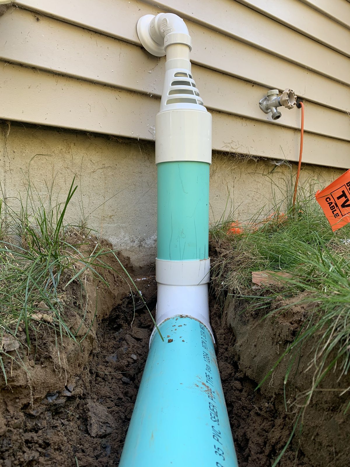 Sewer line installation by Concepts Plumbing