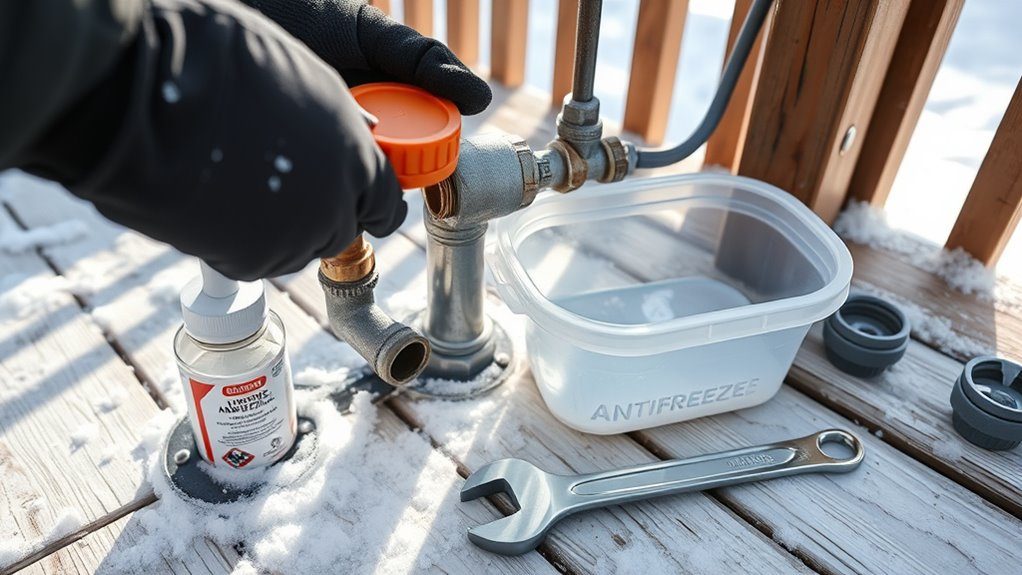 Winterizing an outdoor tap